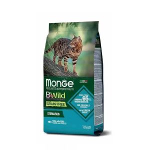 غذای خشک گربه مونژه بی وایلد استرلایز با طعم ماهی تن 10 کیلوگرم